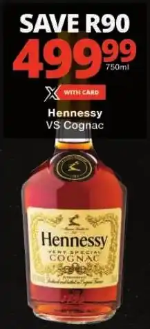 Hennessy VS Cognac offer at Checkers