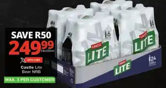 Checkers Castle Lite Beer NRB offer