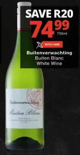 Checkers Buitenverwachting Buiten Blanc White Wine offer