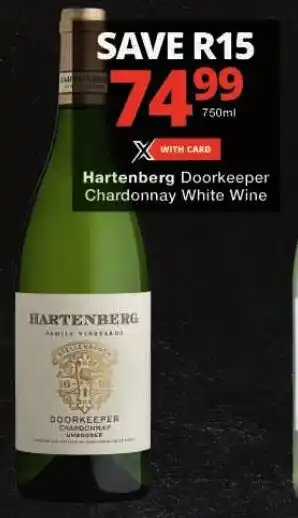 Checkers Hartenberg Doorkeeper Chardonnay White Wine offer