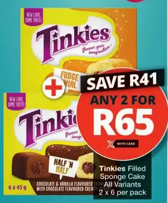 Checkers Tinkies Filled Sponge Cake offer