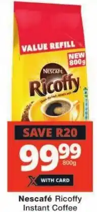 Checkers Nescafé Ricoffy Instant Coffee offer