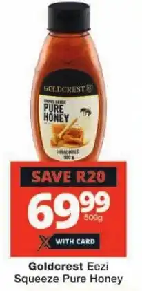 Checkers Goldcrest Eezi Squeeze Pure Honey offer