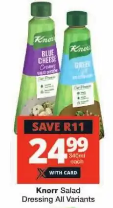 Checkers Knorr Salad Dressing All Variants offer