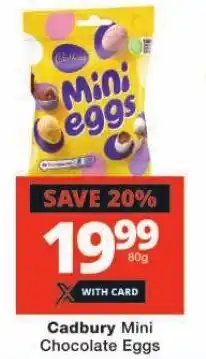 Checkers Cadbury Mini Chocolate Eggs offer