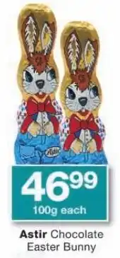 Checkers Astir Chocolate Easter Bunny offer