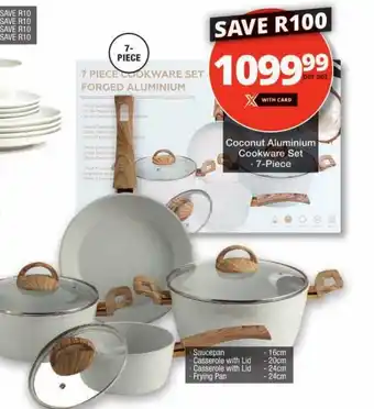 Checkers Coconut Aluminium Cookware Set -7-Piece offer