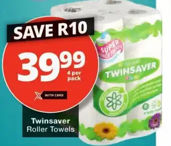 Checkers Twinsaver Roller Towels offer