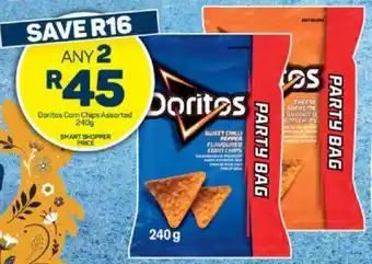 Pick n Pay Doritos Corn Chips Assorted 240g offer