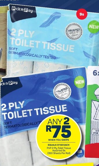 Pick n Pay PnP 2 Ply Toilet Tissue Assorted 9s offer