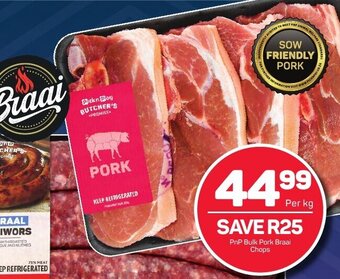 Pick n Pay PnP Bulk Pork Braai Chops per kg offer