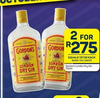 Pick n Pay Gordon's London Dry Gin 750ml offer