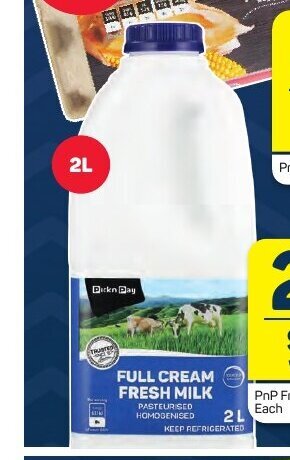 Pick n Pay PnP Fresh Milk Assorted 2 Litre each offer