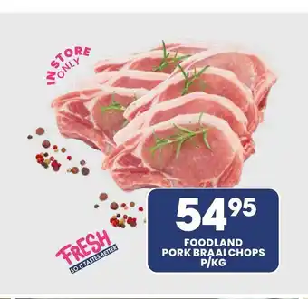 Econo Foods Foodland Pork Braai Chops per kg offer