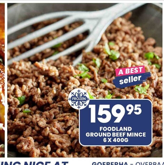 Foodland Ground Beef Mince 6 x 400g offer at Econo Foods