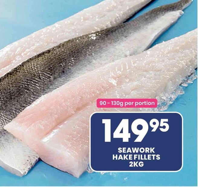 Seawork Hake Fillets 2kg offer at Econo Foods