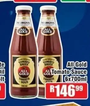 Devland Cash And Carry All Gold Tomato Sauce 6 x 700ml offer