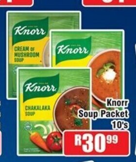 Devland Cash And Carry Knorr Soup Packet 10's offer