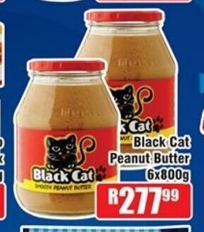 Devland Cash And Carry Black Cat Peanut Butter 6x800g offer