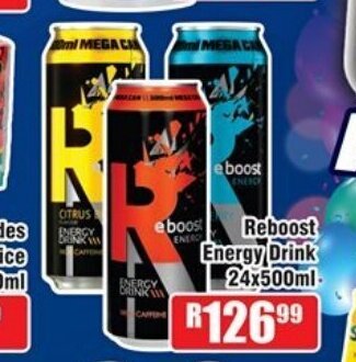 Devland Cash And Carry Reboost Energy Drink 24x500ml offer