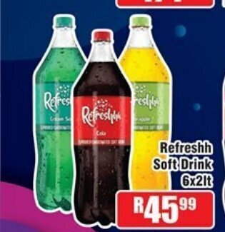 Refreshh Soft Drink 6x2lt