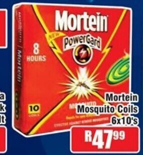 Mortein Mosquito Coils 6x10's