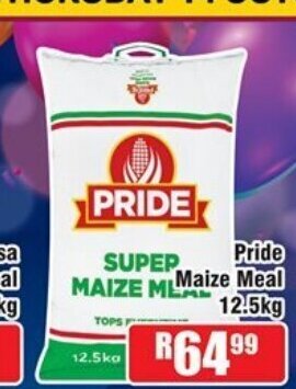 Devland Cash And Carry Pride Maize Meal 12.5kg offer