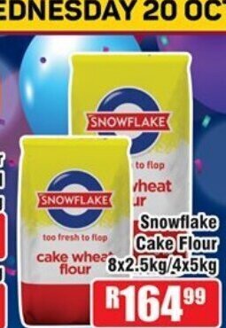 Devland Cash And Carry Snowflake Cake Flour 8x2.5kg / 4x5kg offer