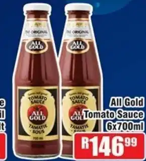 Devland Cash And Carry All Gold Tomato Sauce 6x700ml offer