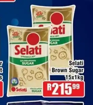 Devland Cash And Carry Selati Brown Sugar 15x1kg offer