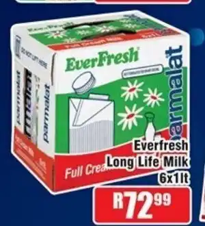 Devland Cash And Carry Everfresh Long Life Milk 6x1lt offer