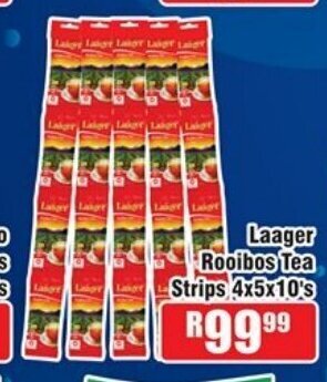 Devland Cash And Carry Laager Rooibos Tea Strips 4x5x10's offer