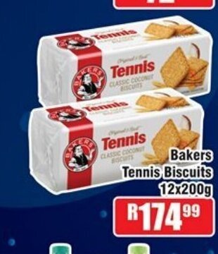 Devland Cash And Carry Bakers Tennis Biscuits 12x200g offer