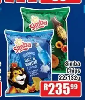 Devland Cash And Carry Simba Chips 22x132g offer