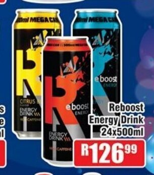 Devland Cash And Carry Reboost Energy Drink 24x500ml offer