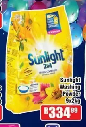 Devland Cash And Carry Sunlight Washing Powder 9x2kg offer