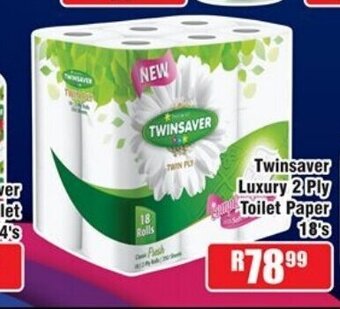 Devland Cash And Carry Twinsaver Luxury 2 Ply Toilet Paper 18's offer