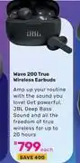 Game JBL Wave 200 True Wireless Earbuds-Each offer