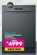 Game Hisense 13-Place Dishwasher H13DETG offer