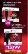 Game PS5 Console & Call Of Duty Modern Warfare Iii Or PS5 Console & Marvel Spiderman 2-Each offer