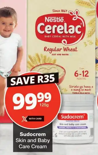 Checkers Sudocrem Skin and Baby Care Cream offer