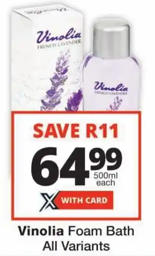 Vinolia Foam Bath All Variants