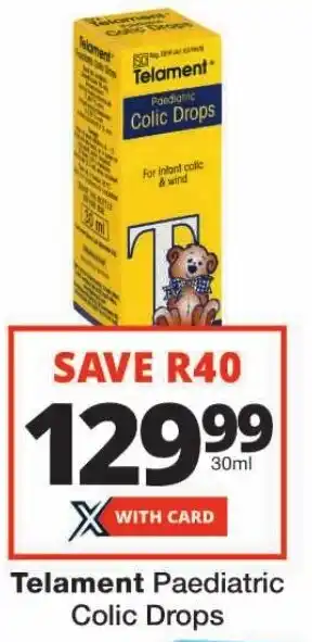 Checkers Telament Paediatric Colic Drops offer