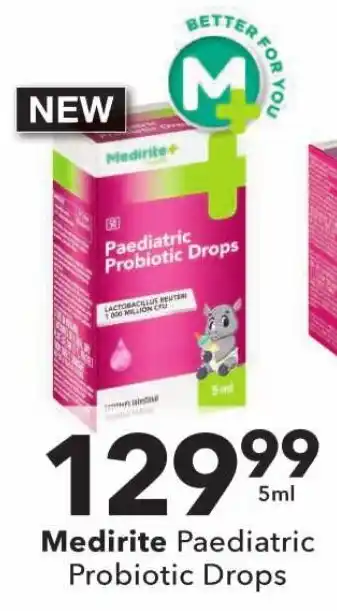 Checkers Medirite Paediatric Probiotic Drops offer