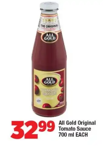 OK Foods All Gold Original Tomato Sauce 700 ml EACH offer