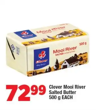 OK Foods Clover Mooi River Salted Butter 500 g EACH offer