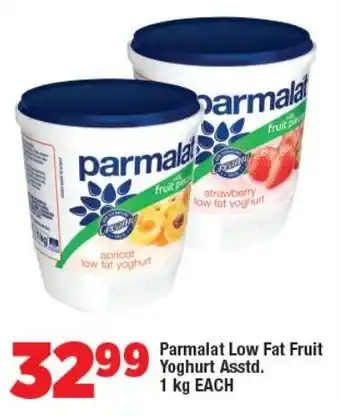 OK Foods Parmalat Low Fat Fruit Yoghurt Asstd. 1 kg EACH offer