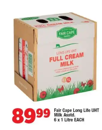 OK Foods Fair Cape Long Life UHT Milk Asstd. 6 x 1 Litre EACH offer