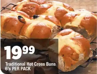 OK Foods Traditional Hot Cross Buns 6's PER PACK offer