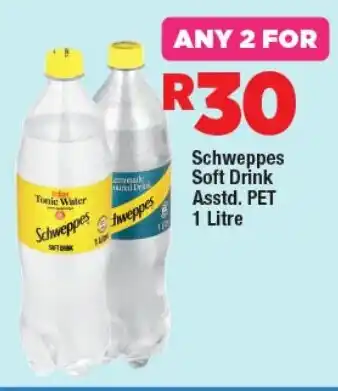 OK Foods Schweppes Soft Drink Asstd. PET 1 Litre offer